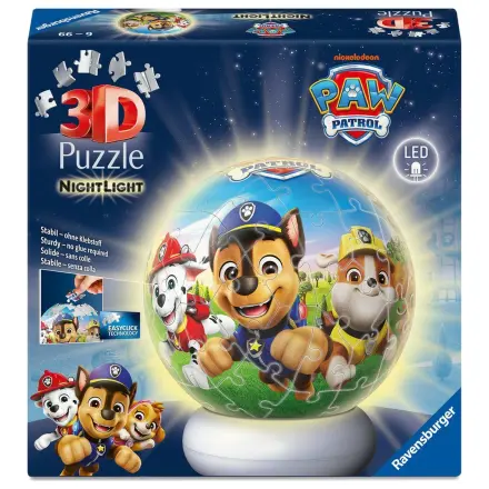 Paw Patrol 3D Nocna lampka puzzle ball 74 szt. zdjęcie produktu