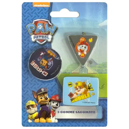 Zestaw 3 gumek Paw Patrol Boys w kształcie zdjęcie produktu