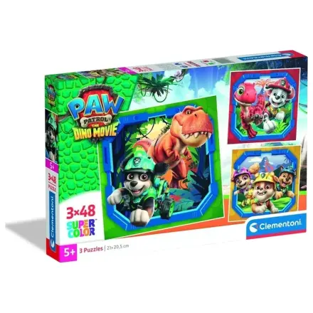 Paw Patrol Dino Movie Puzzle 3x48 Elementów zdjęcie produktu
