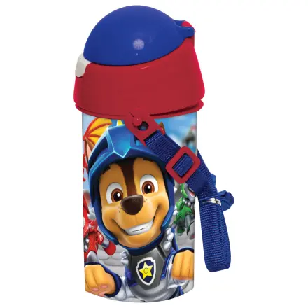 Butelka na wodę ze słomką z tworzywa sztucznego PAW Patrol Knights z wieszakiem 500 ml zdjęcie produktu