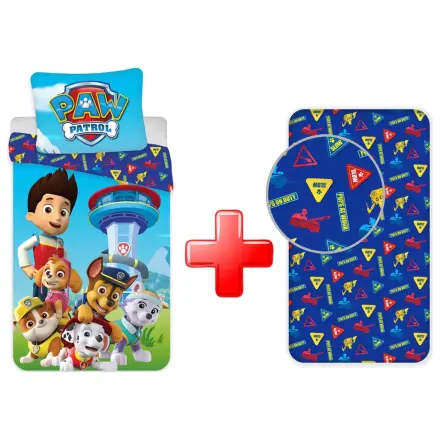 PAW Patrol Paws on Deck zestaw poszewek na kołdrę i prześcieradeł z gumką zdjęcie produktu