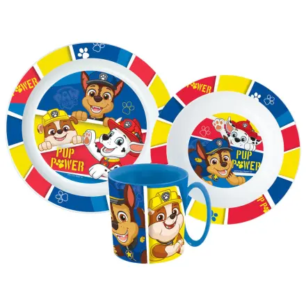 Paw Patrol Pup Power Zestaw obiadowy, Zestaw z mikroplastiku z kubkiem 350 ml zdjęcie produktu
