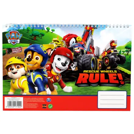PAW Patrol Rescue Wheels Spiralny Szkicownik A4, 30 kartek zdjęcie produktu