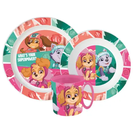 PAW Patrol Superpowers zestaw obiadowy, mikro plastikowy zestaw z kubkiem zdjęcie produktu