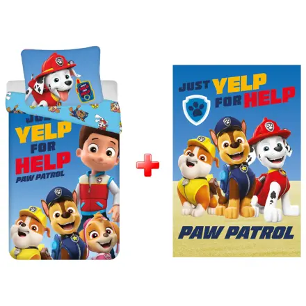Zestaw Poszewka na kołdrę Paw Patrol Yelp i koc polarowy zdjęcie produktu