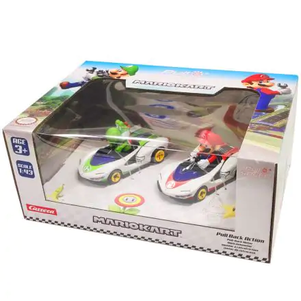 Mario Kart Mario + Yoshi Zestaw Pull Speed 2 Auta termékfotója