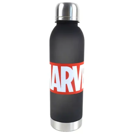 Marvel Czarna Plastikowa Butelka na wodę z zakrętką 750 ml zdjęcie produktu