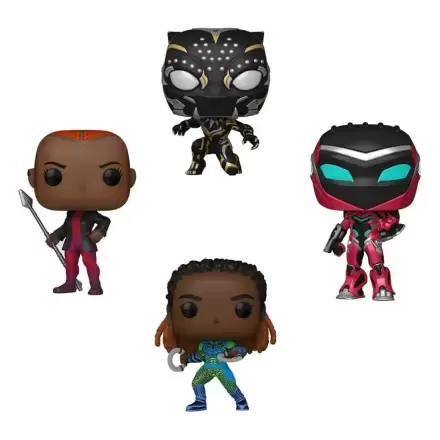 Marvel POP! Movies Figurka winylowa 4-Pack Black Panther Wakanda Forever 9 cm zdjęcie produktu