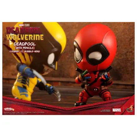 Zestaw figurki Marvel Cosbaby Wave 2 Wolverine & Deadpool z ołówkami zdjęcie produktu