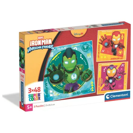 Marvel Iron Man i jego Awesome Square puzzle 3x48 sztuk zdjęcie produktu