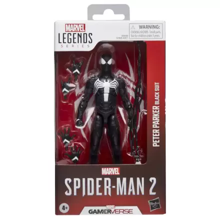 Marvel Legends Spider-Man 2 Peter Parker Czarny Garnitur figurka 15 cm termékfotója