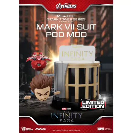 Marvel Mini Egg Attack Figures The Infinity Saga Stark Tower series Tony Stark & Mark VII suit pod mod 12 cm – Figurki termékfotója