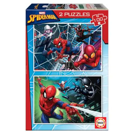 Marvel Spiderman puzzle 2x100 elementów termékfotója