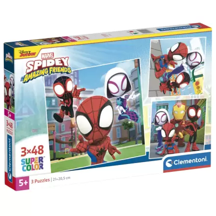 Marvel Spidey i Jego Super-kumple puzzle 3x48 elementów termékfotója