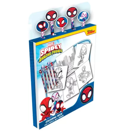 Marvel Spidey Colouring Book z ołówkami i gumkami zdjęcie produktu