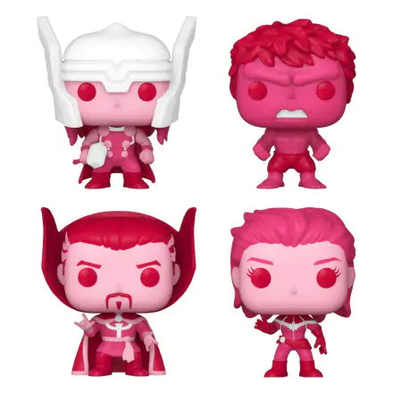 Marvel Walentynki Pocket POP! Figurka winylowa 4-Pack 4 cm termékfotója