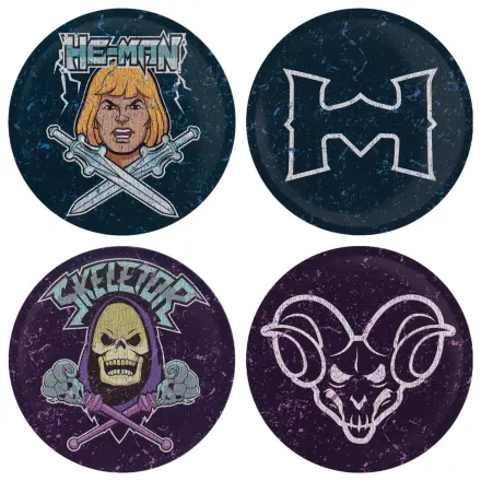 Masters of the Universe Podstawki 4-pak z Nadrukowanego Metalu zdjęcie produktu