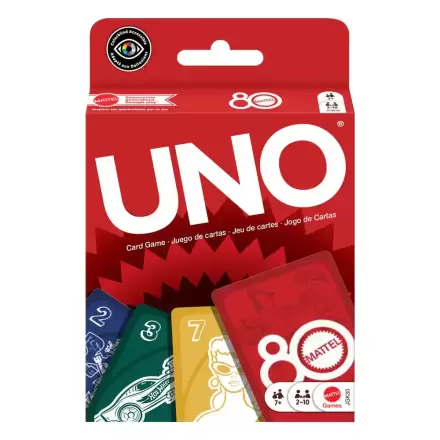 Mattel 80th Anniversary Gra karciana UNO Ruby Red zdjęcie produktu