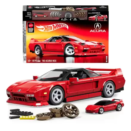 Mattel Brick Shop Hot Wheels Elite Series Zestaw Konstrukcyjny 1/16 '90 Acura NSX zdjęcie produktu
