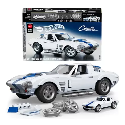 Mattel Brick Shop Hot Wheels Elite Series Zestaw konstrukcyjny 1/16 Corvette Grand Sport zdjęcie produktu