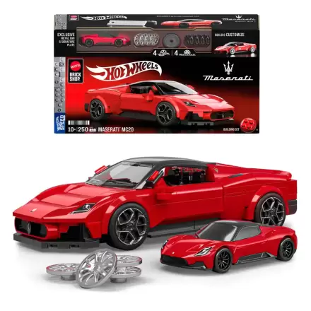 Mattel Brick Shop Hot Wheels Speed Series Zestaw do budowania 1/32 Maserati MC20 zdjęcie produktu