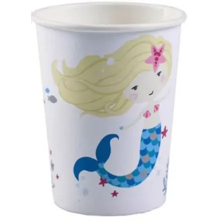 Mermaid Paper Cups 8 sztuk 250 ml zdjęcie produktu