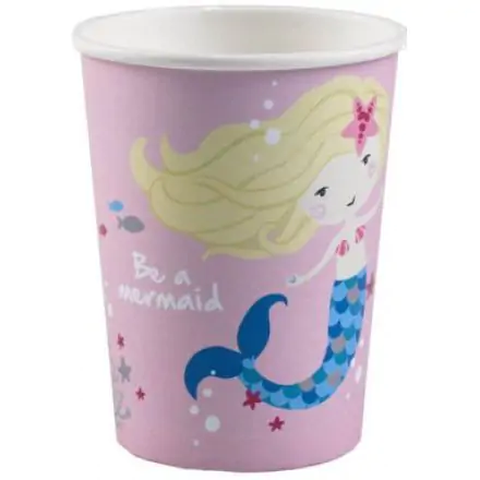 Mermaid kubki papierowe 8 sztuk 250 ml zdjęcie produktu