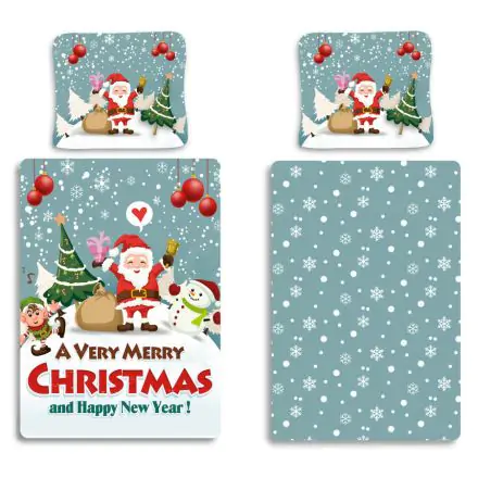 Merry Christmas, Świąteczny Komplet Poszewek na Kołdrę 140x200cm, 70x90 cm zdjęcie produktu