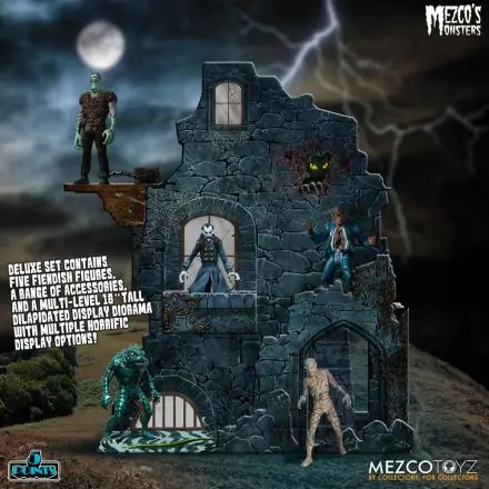 Mezco's Monsters 5 Points Figurki Akcji Tower of Fear Deluxe Set 9 cm termékfotója