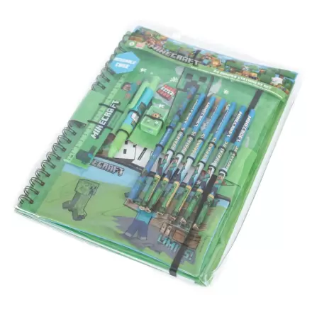 Minecraft 12-częściowy Zestaw Artykułów Papierniczych A4 Bumper zdjęcie produktu