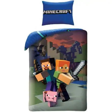 Minecraft Zestaw Pościeli 140x200cm, 70x90cm zdjęcie produktu