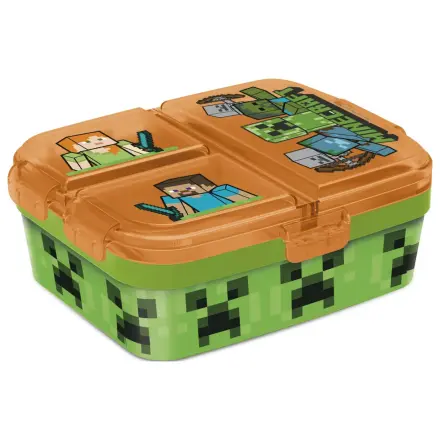 Minecraft Battle Wielokomorowy Lunch Box, Sandwich Box XL zdjęcie produktu