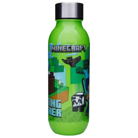 Minecraft Crafting plastikowa butelka na wodę ze zakrętką 640 ml zdjęcie produktu