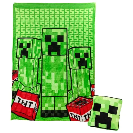 Składana poduszka i kocyk 2 w 1 Minecraft Creeper 150 cm zdjęcie produktu