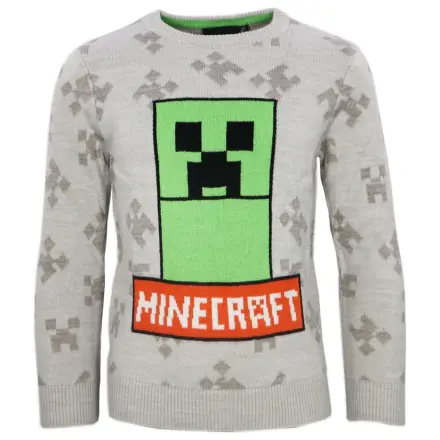 Minecraft Szary Sweter dzianinowy dla dzieci zdjęcie produktu