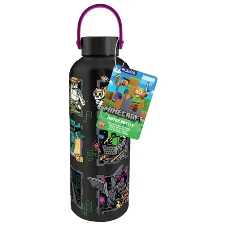 Minecraft Mascots Metalowa Butelka na wodę z uchwytem Carry Loop zdjęcie produktu