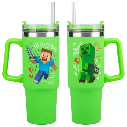 Minecraft Wielofunkcyjny Kubek Podróżny Zielony zdjęcie produktu
