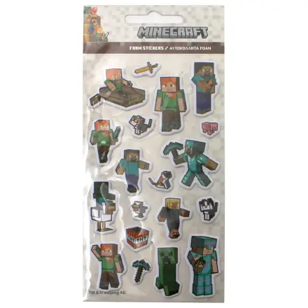 Minecraft Pixel Pals Puffy Sponge zestaw naklejek zdjęcie produktu