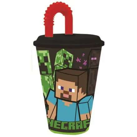 Kubek ze słomką Minecraft, plastikowy 430 ml zdjęcie produktu