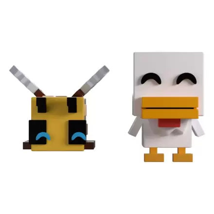 Figurki winylowe Minecraft Pszczoła i Kurczak Monitor Buddiez zdjęcie produktu