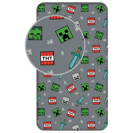 Minecraft We Got This prześcieradło z gumką 90x200 cm zdjęcie produktu