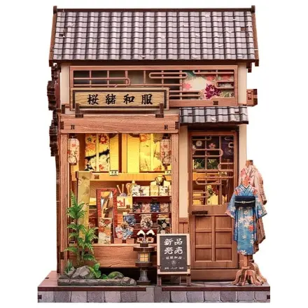 Zestaw Model Miniaturowego Domku Sakura O Kimono Shop 19 x 14 cm zdjęcie produktu