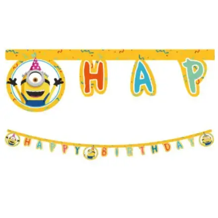 Minions 2 The Rise of Gru, Minions Happy Birthday Lettering FSC 2 m zdjęcie produktu