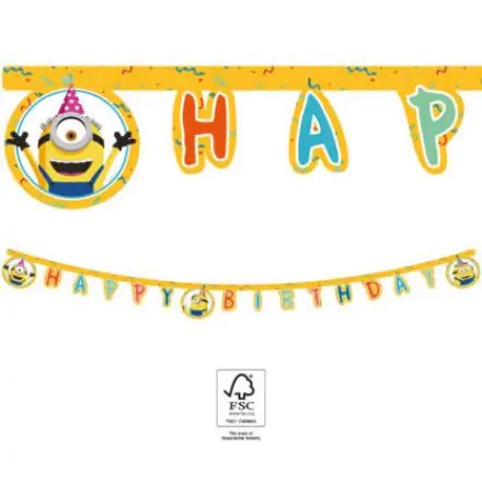 Minions 2 The Rise of Gru, Minions Happy Birthday Lettering FSC 2 m zdjęcie produktu