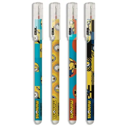 Minions Zestaw zmazywalnych długopisów (4 sztuki) zdjęcie produktu