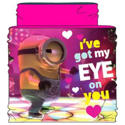 Minions Eye on You Różowy szalik komin dla dzieci zdjęcie produktu