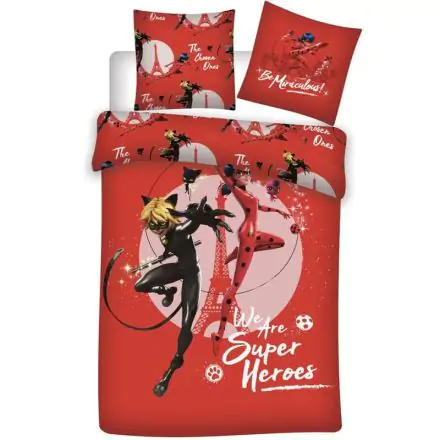 Miraculous Lady Bug bawełniana poszwa na kołdrę na łóżko 90cm zdjęcie produktu