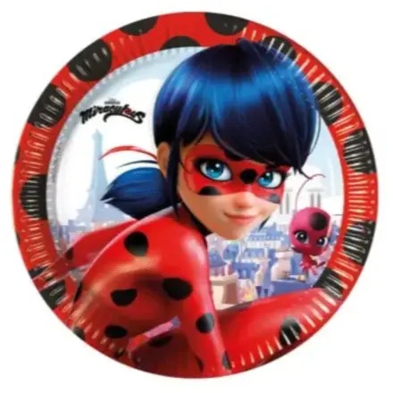 Miraculous Ladybug, Tales of Ladybug & Cat Noir papierowe talerze 8 sztuk 23 cm FSC zdjęcie produktu