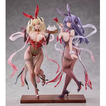 Moehime Union Statuen 1/4 Cheongsam Bunny Yuri & Stella 45 cm Figurka termékfotója