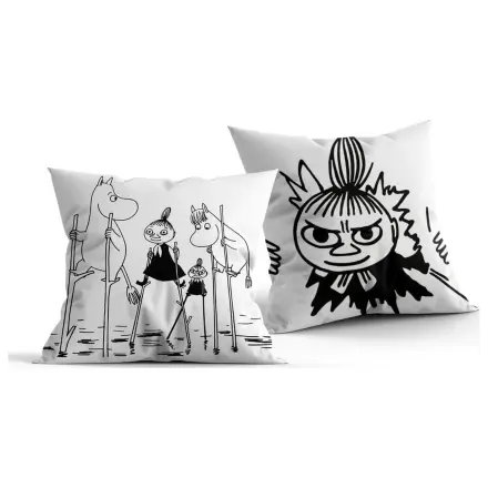 Moomin Poduszka czarno-biała 40 x 40 cm zdjęcie produktu